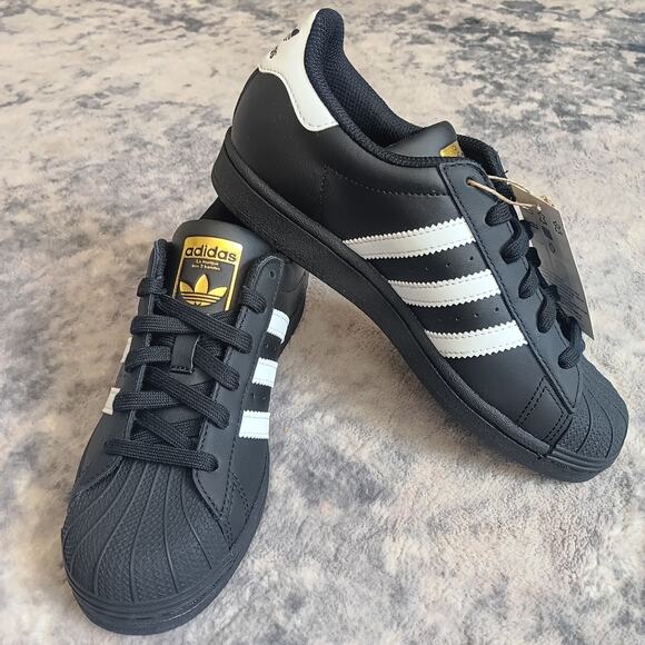 ADIDAS ORIGINALS SUPERSTAR BLACK WHITE EG4959 MEN'S 5 - Picture 2 of 13